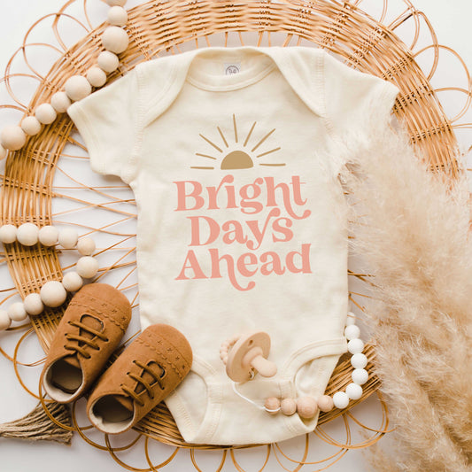 Bright Days Ahead Sun | Baby Graphic Short Sleeve Onesie