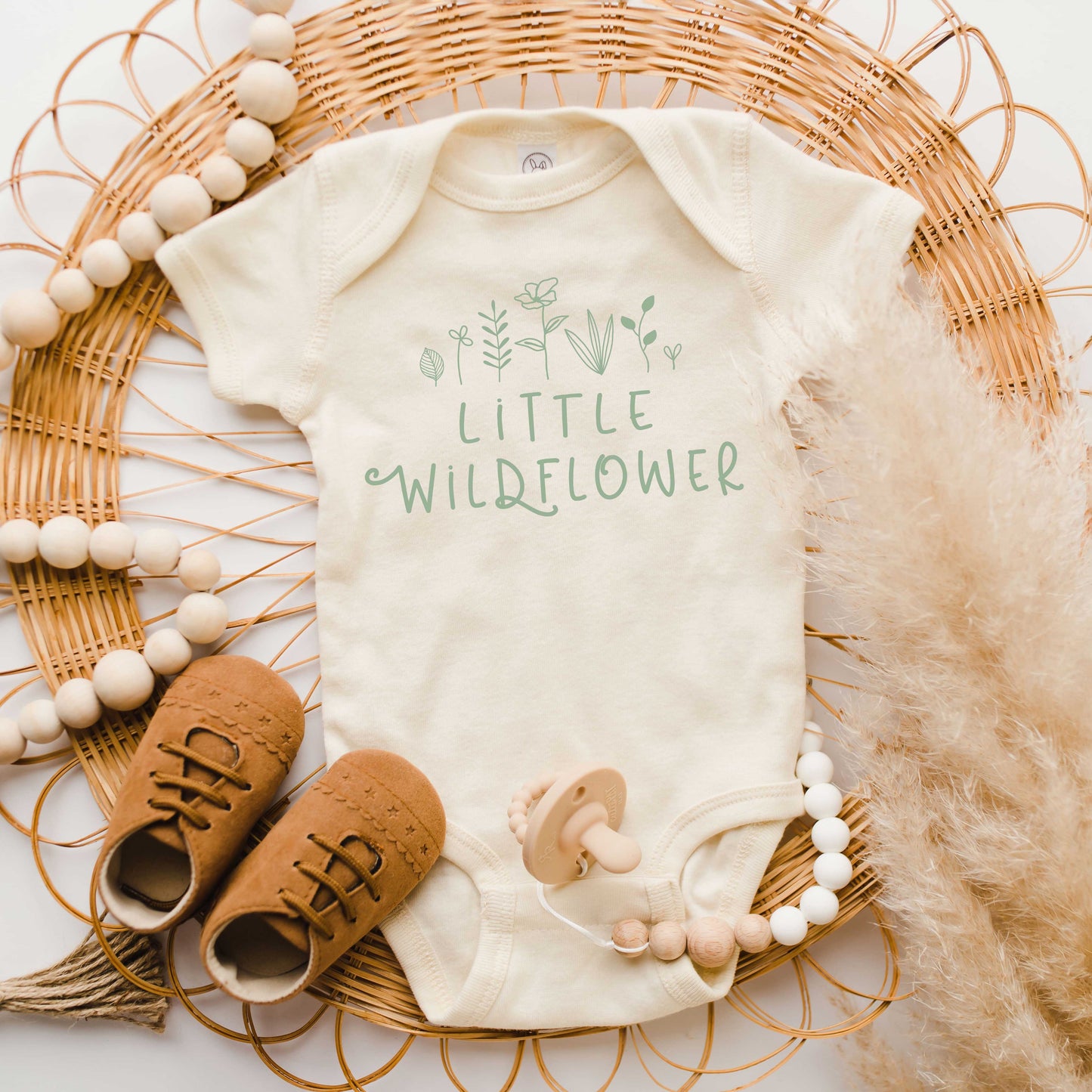 Little Wildflower Flowers | Baby Graphic Short Sleeve Onesie