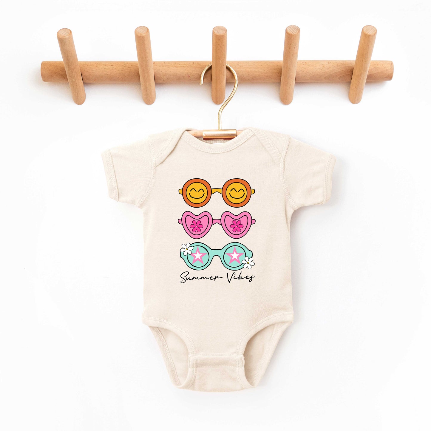 Sunnies Summer Vibes | Baby Graphic Short Sleeve Onesie