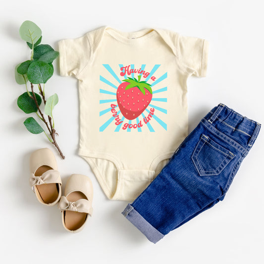 Having A Berry Good Time | Baby Graphic Short Sleeve Onesie