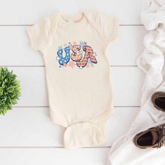 Retro USA | Baby Graphic Short Sleeve Onesie