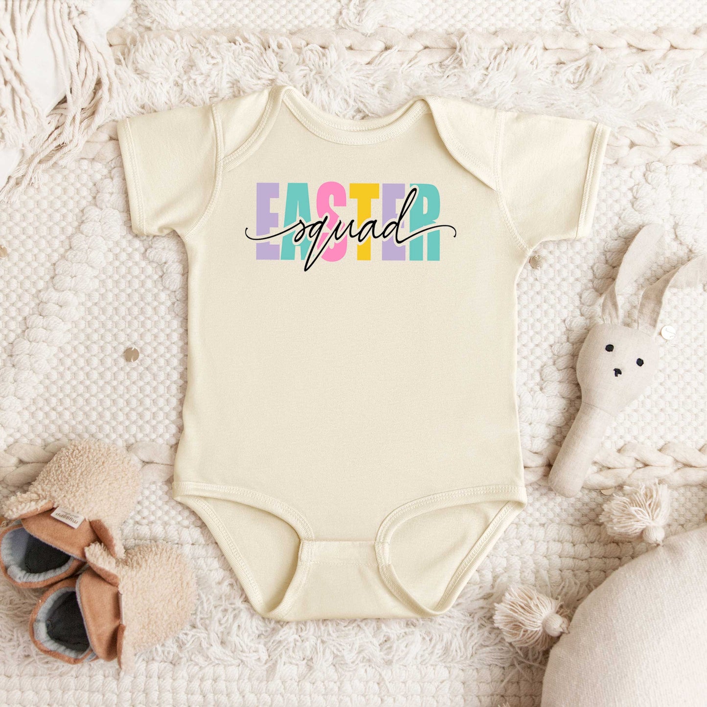 Easter Squad Colorful | Baby Graphic Short Sleeve Onesie