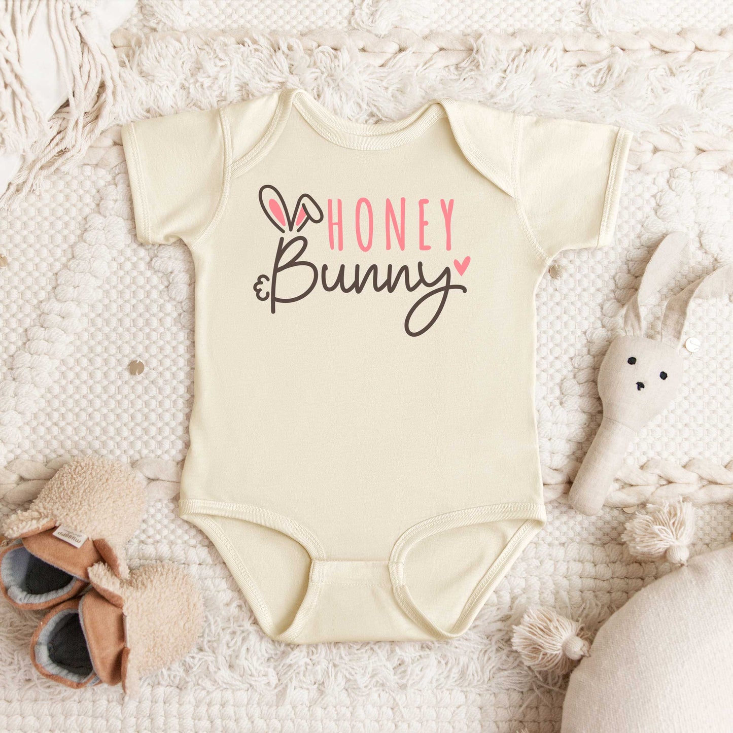 Honey Bunny | Baby Graphic Short Sleeve Onesie