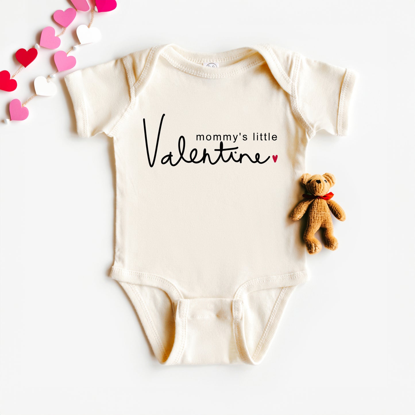 Mommy's Little Valentine | Baby Graphic Short Sleeve Onesie