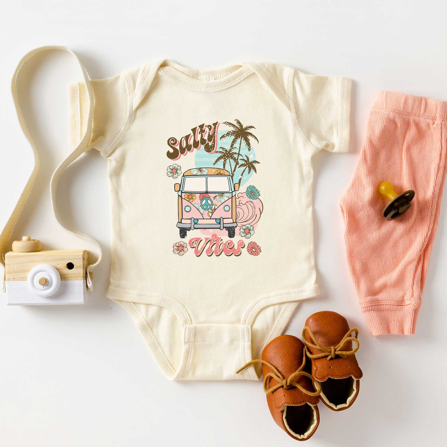 Salty Vibes Van | Baby Graphic Short Sleeve Onesie