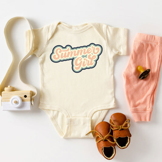 Summer Girl Retro | Baby Graphic Short Sleeve Onesie