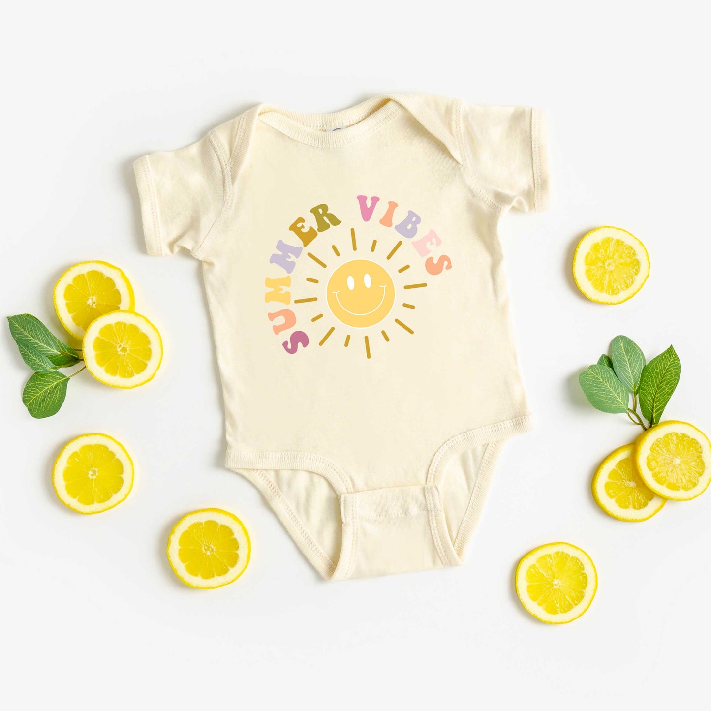 Summer Vibes Sun | Baby Graphic Short Sleeve Onesie