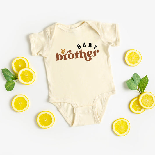 Boho Baby Brother | Baby Graphic Short Sleeve Onesie