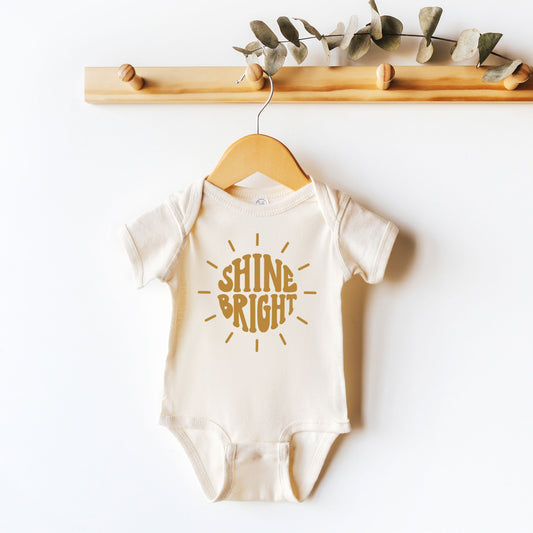 Shine Bright Sun | Baby Graphic Short Sleeve Onesie