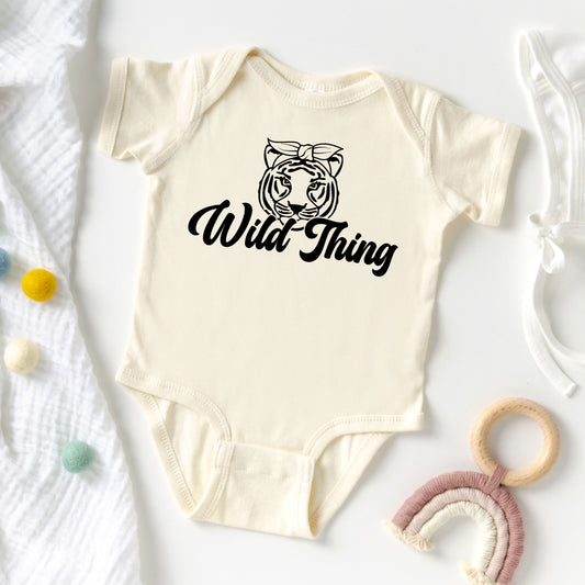 Wild Thing Tiger | Baby Graphic Short Sleeve Onesie