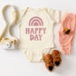 Happy Day Rainbow | Baby Graphic Short Sleeve Onesie