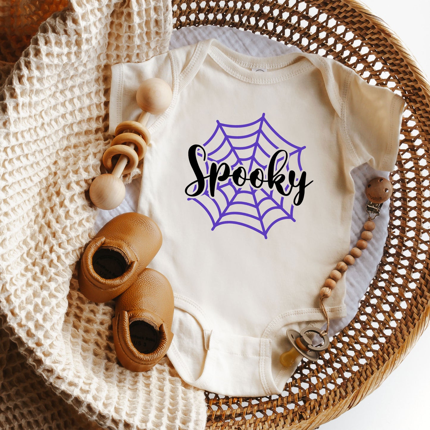 Spooky Web | Baby Graphic Short Sleeve Onesie