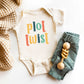 Plot Twist Colorful | Baby Graphic Short Sleeve Onesie