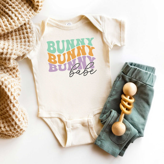 Bunny Babe Stacked | Baby Graphic Short Sleeve Onesie