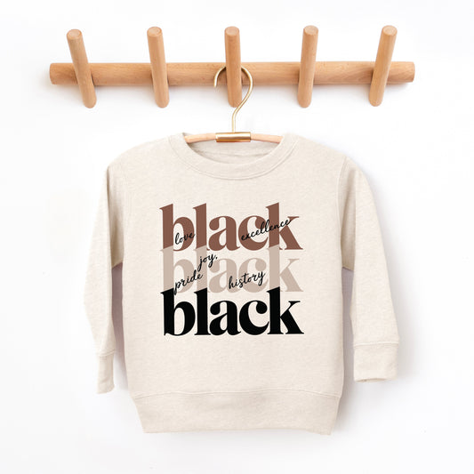 Black History Stacked | Youth Ultra-Soft Graphic Sweatshirt