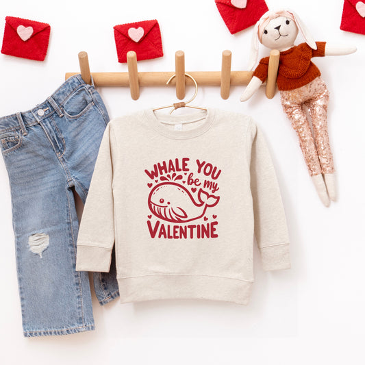 Valentines Whale | Youth Ultra-Soft Graphic Sweatshirt