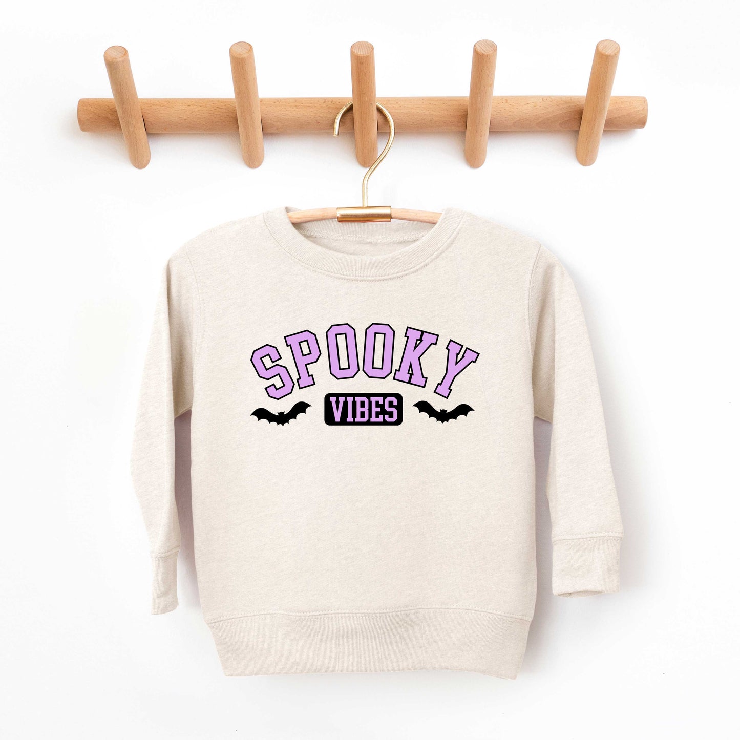 Spooky Vibes Bats | Toddler Graphic Sweatshirt