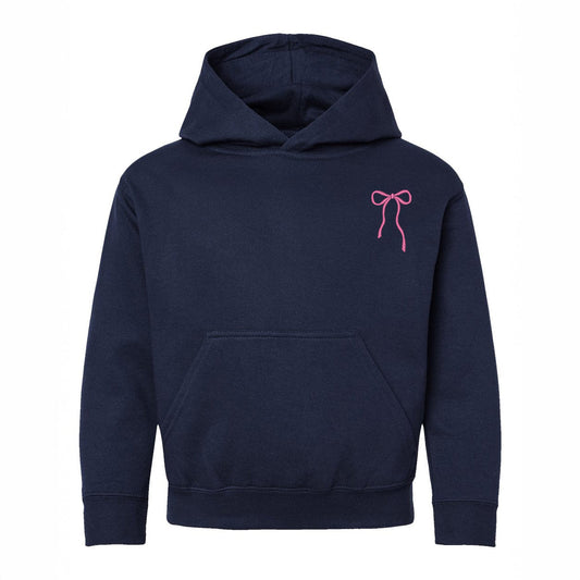 Embroidered Thin Bow | Youth Graphic Hoodie