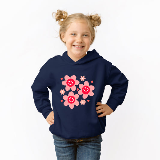 Hippy Flower Valentine | Toddler Graphic Hoodie