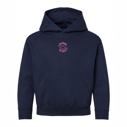 Embroidered Be Good Do Good Smiley Face | Youth Graphic Hoodie