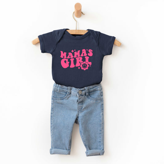 Mama's Girl Flower | Baby Graphic Short Sleeve Onesie