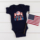 America Vibes Peace Signs | Baby Graphic Short Sleeve Onesie