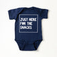 Just Here For The Snacks Kids | Baby Graphic Short Sleeve Onesie