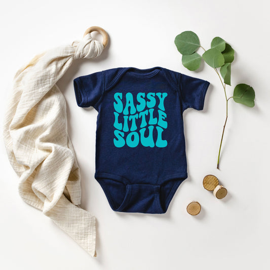 Sassy Little Soul Wavy | Baby Graphic Short Sleeve Onesie