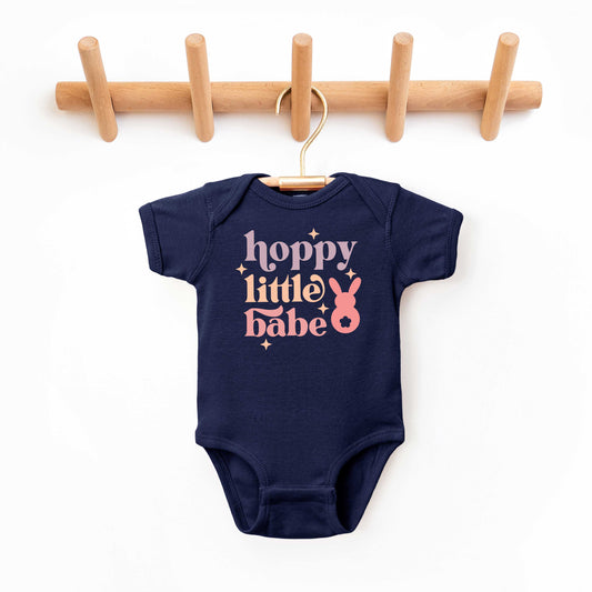 Hoppy Little Babe | Baby Graphic Short Sleeve Onesie