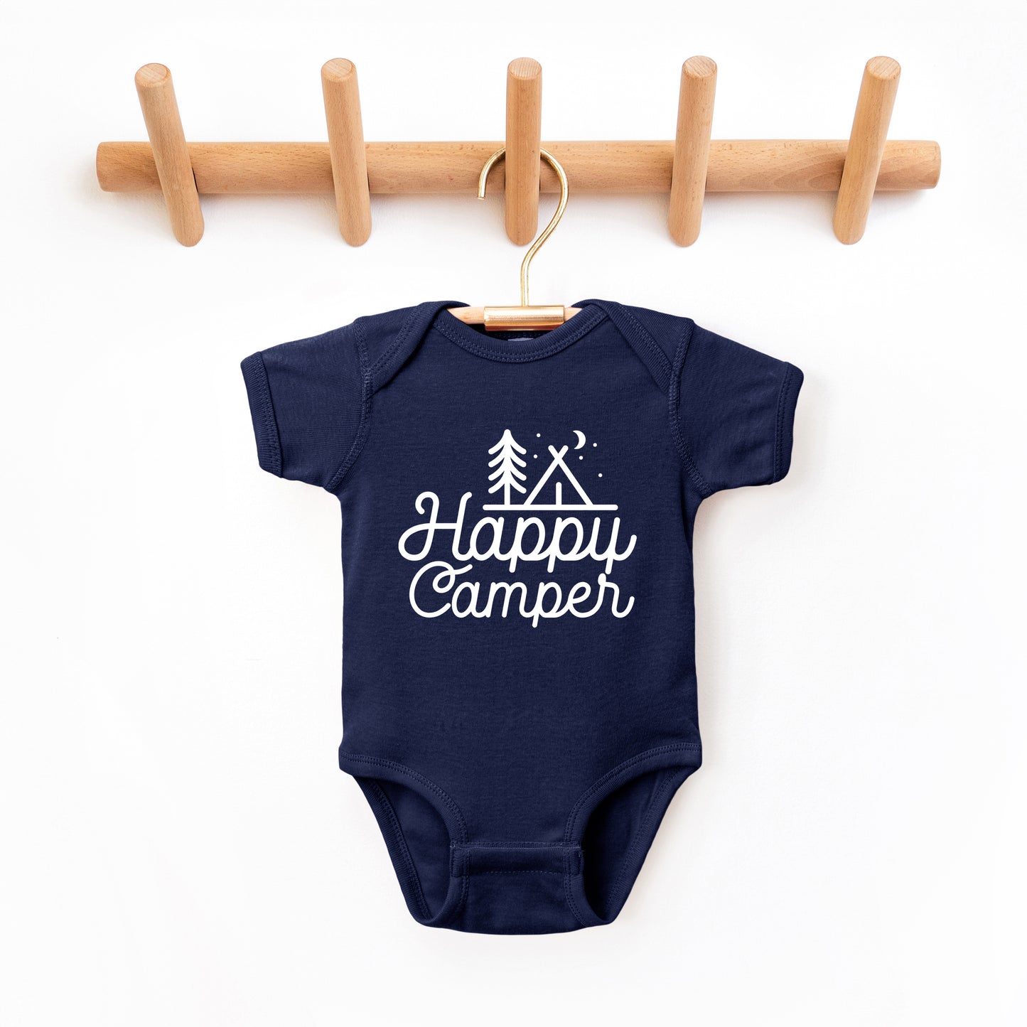 Happy Camper Tent | Baby Graphic Short Sleeve Onesie