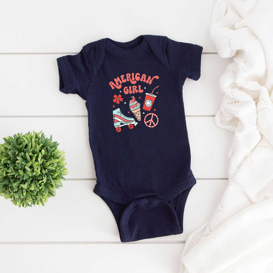 American Girl Ice Cream | Baby Graphic Short Sleeve Onesie