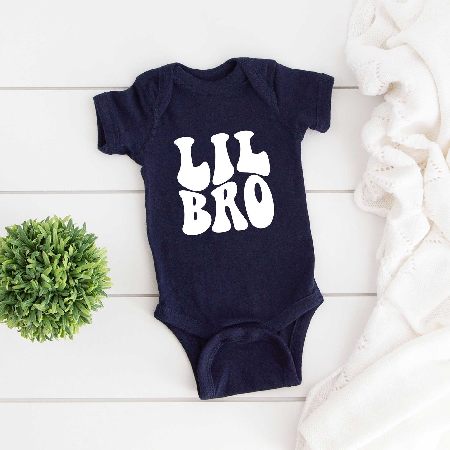 Lil Bro Wavy | Baby Graphic Short Sleeve Onesie