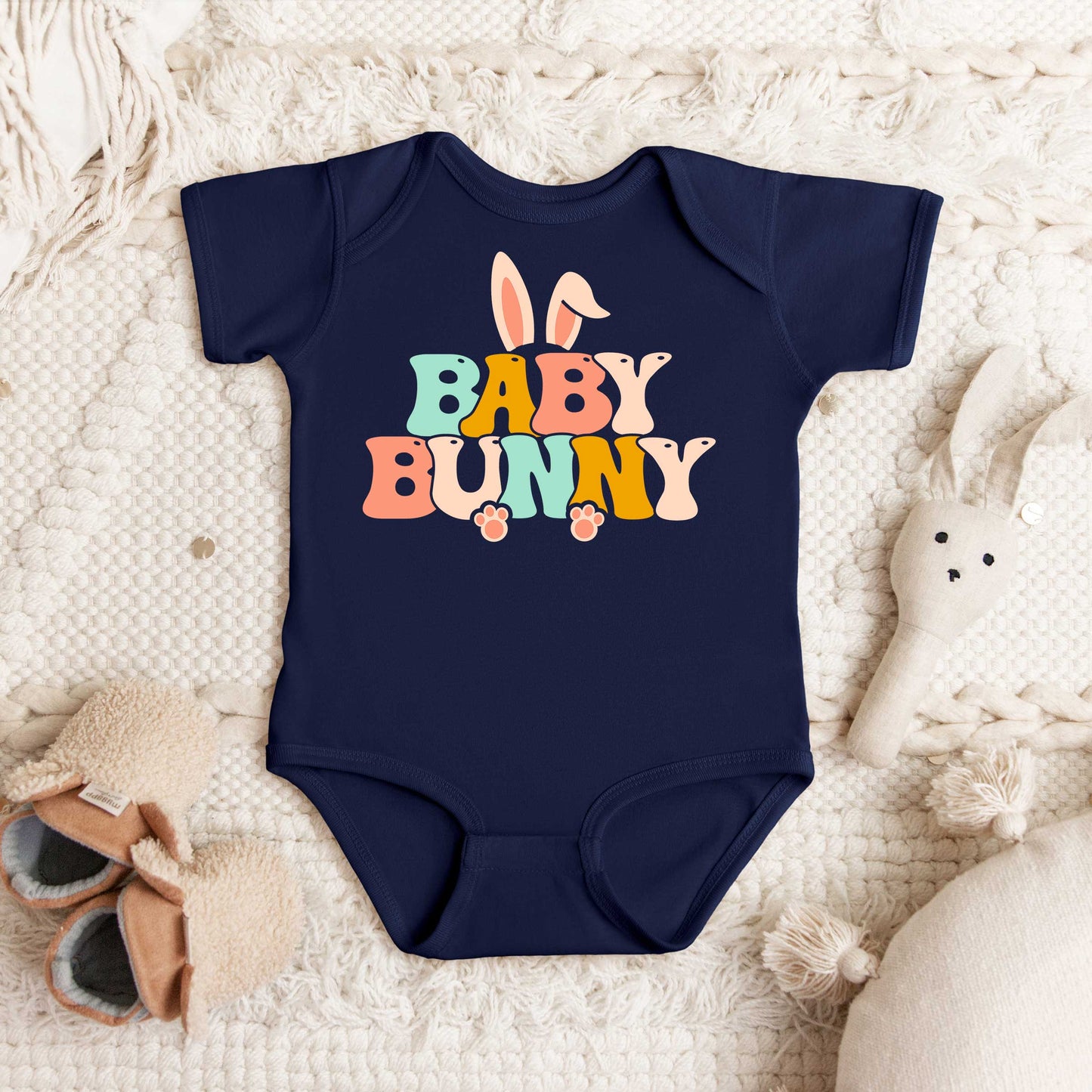 Baby Bunny Ears | Baby Graphic Short Sleeve Onesie