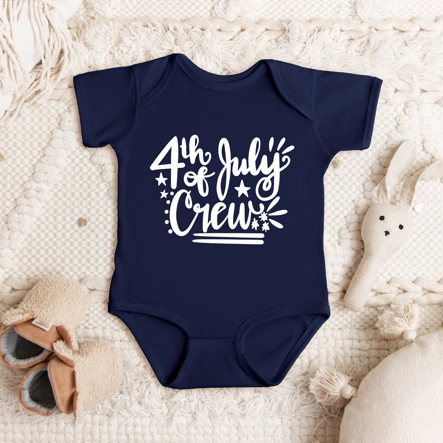 4th Of July Crew | Baby Graphic Short Sleeve Onesie