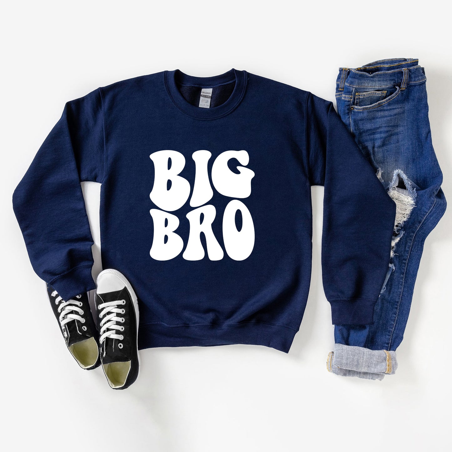 Big Bro Wavy | Youth Graphic Sweatshirt