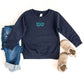 Embroidered Choose Happy Smiley Face | Toddler Graphic Sweatshirt