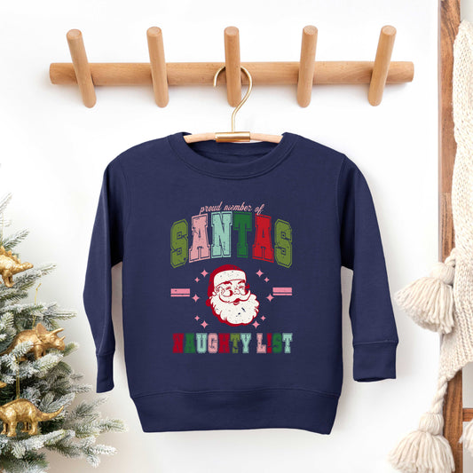 Member Of Santa's Naughty List | Toddler Graphic Sweatshirt