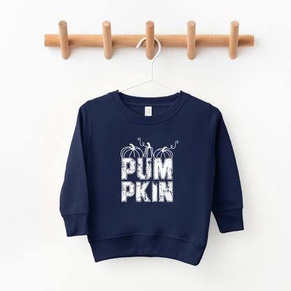 Pumpkin Distressed | Toddler Graphic Sweatshirt