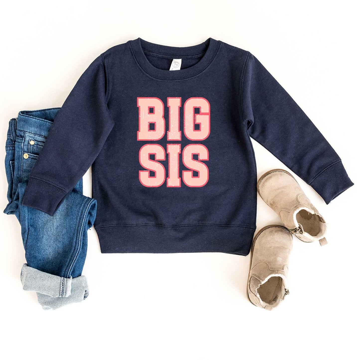 Big Sis Distressed | Toddler Sweatshirt