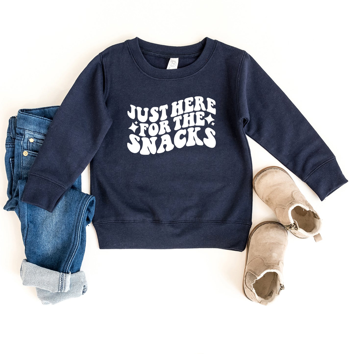 Here For The Snacks Stars | Toddler Sweatshirt