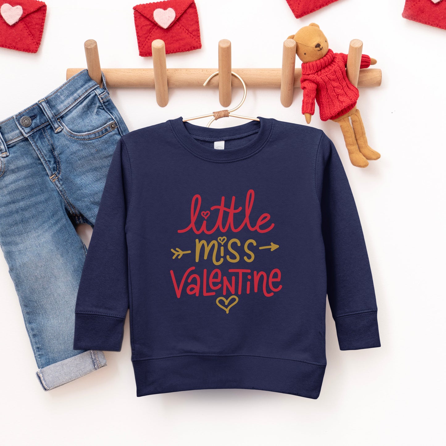 Little Miss Valentine | Youth Ultra-Soft Graphic Sweatshirt