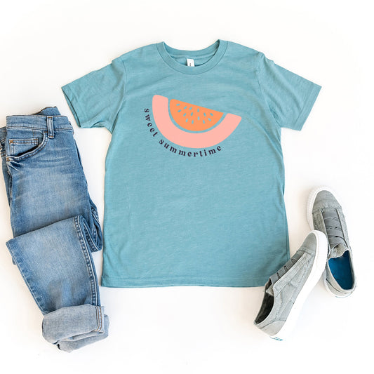 Sweet Summertime Watermelon | Youth Graphic Short Sleeve Tee