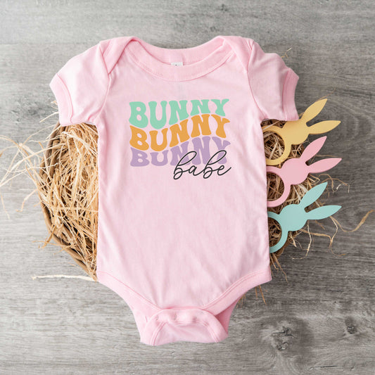 Bunny Babe Stacked | Baby Graphic Short Sleeve Onesie