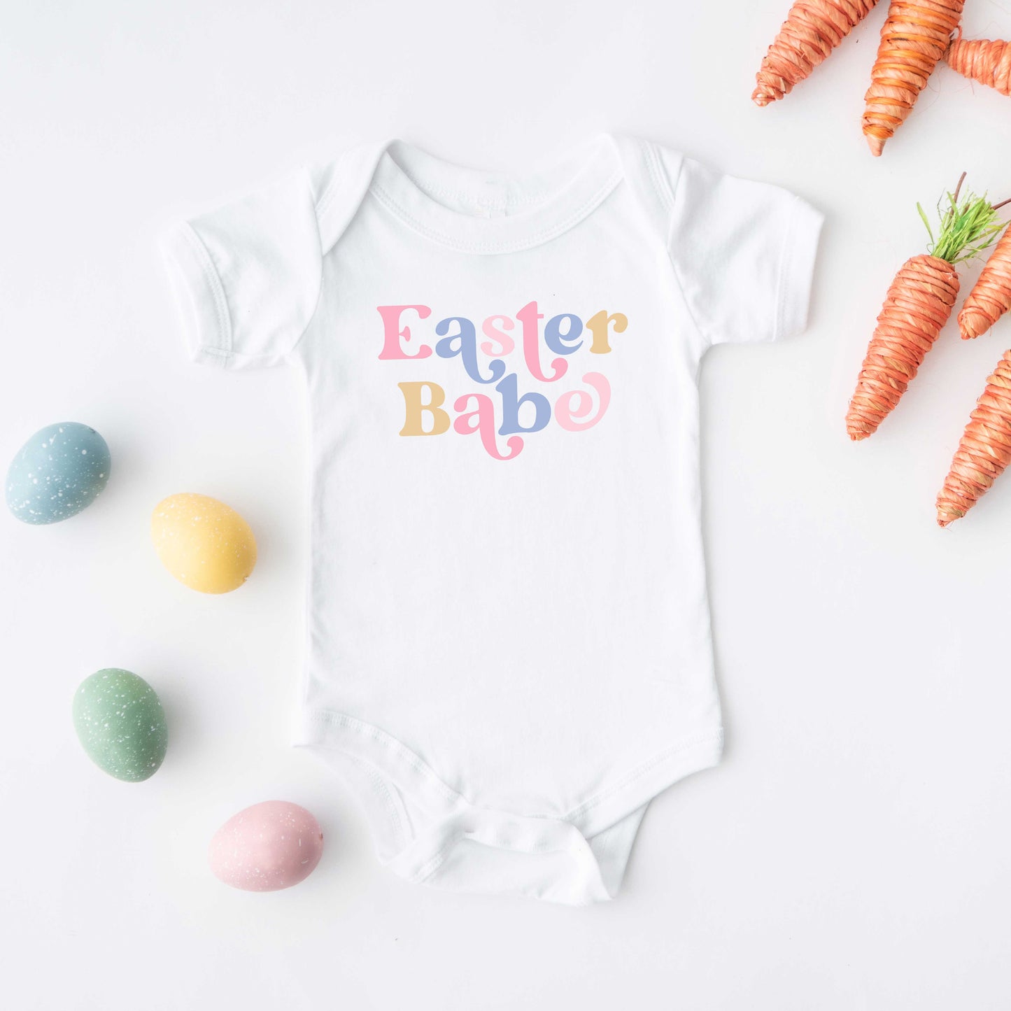 Easter Babe Colorful | Baby Graphic Short Sleeve Onesie