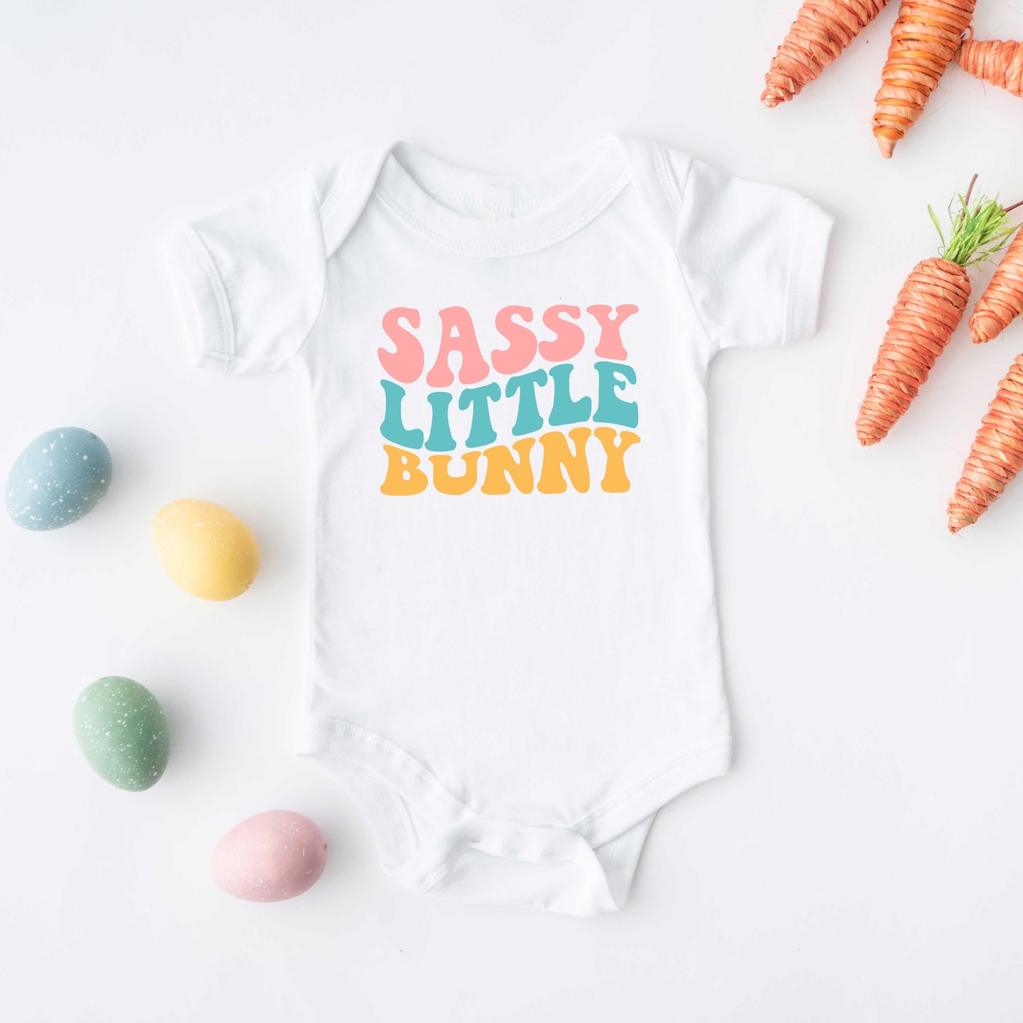 Sassy Little Bunny | Baby Graphic Short Sleeve Onesie