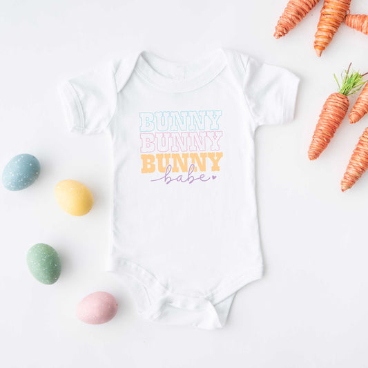 Bunny Babe Cursive | Baby Graphic Short Sleeve Onesie