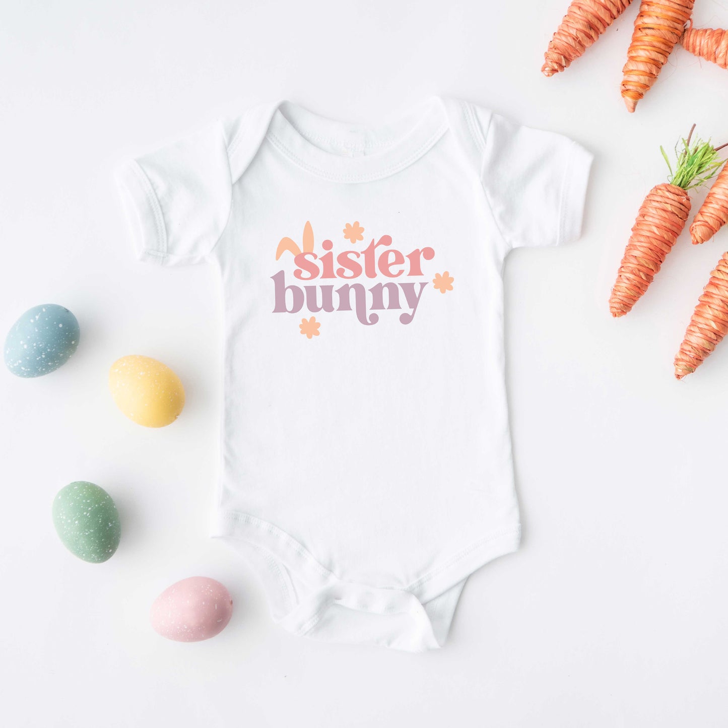 Sister Bunny | Baby Graphic Short Sleeve Onesie