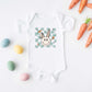 Checkered Smiley Easter Bunny | Baby Graphic Short Sleeve Onesie