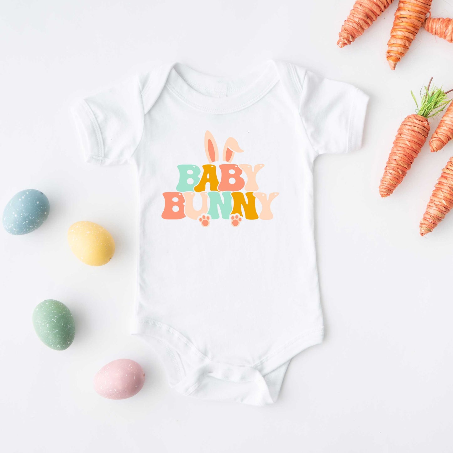 Baby Bunny Ears | Baby Graphic Short Sleeve Onesie