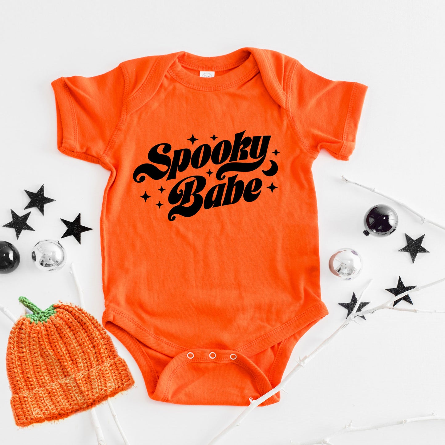 Spooky Babe Stars | Baby Graphic Short Sleeve Onesie